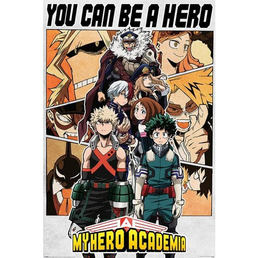 My Hero Academia (Deku, friends and hero's) poster