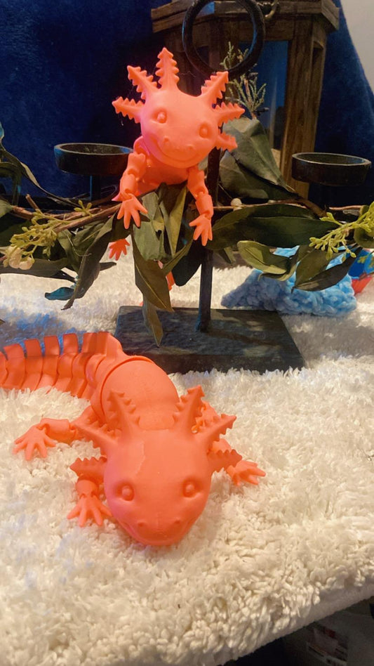 3D Printed axolotl
